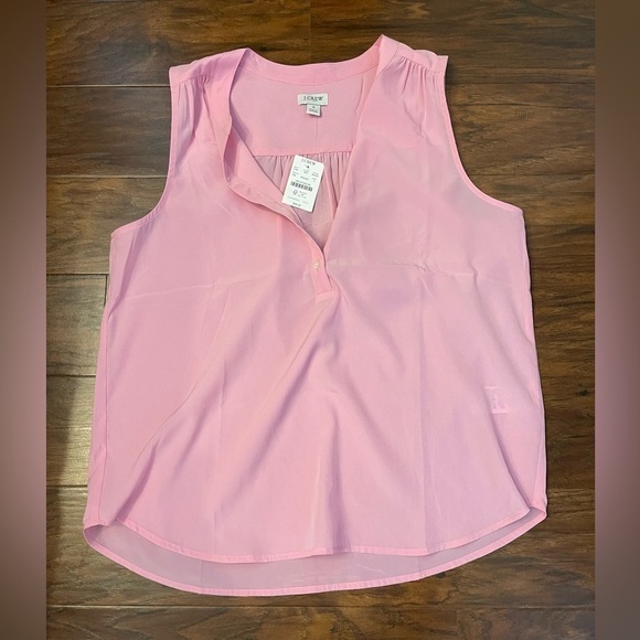 NWT J.Crew Sleeveless Pink Blouse Size S - Picture 1 of 6
